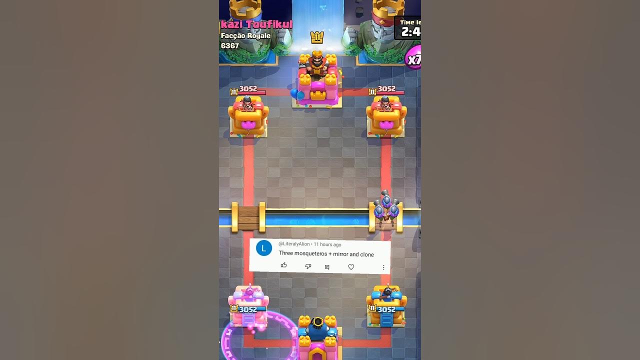 Three musketeers clash royale - YouTube