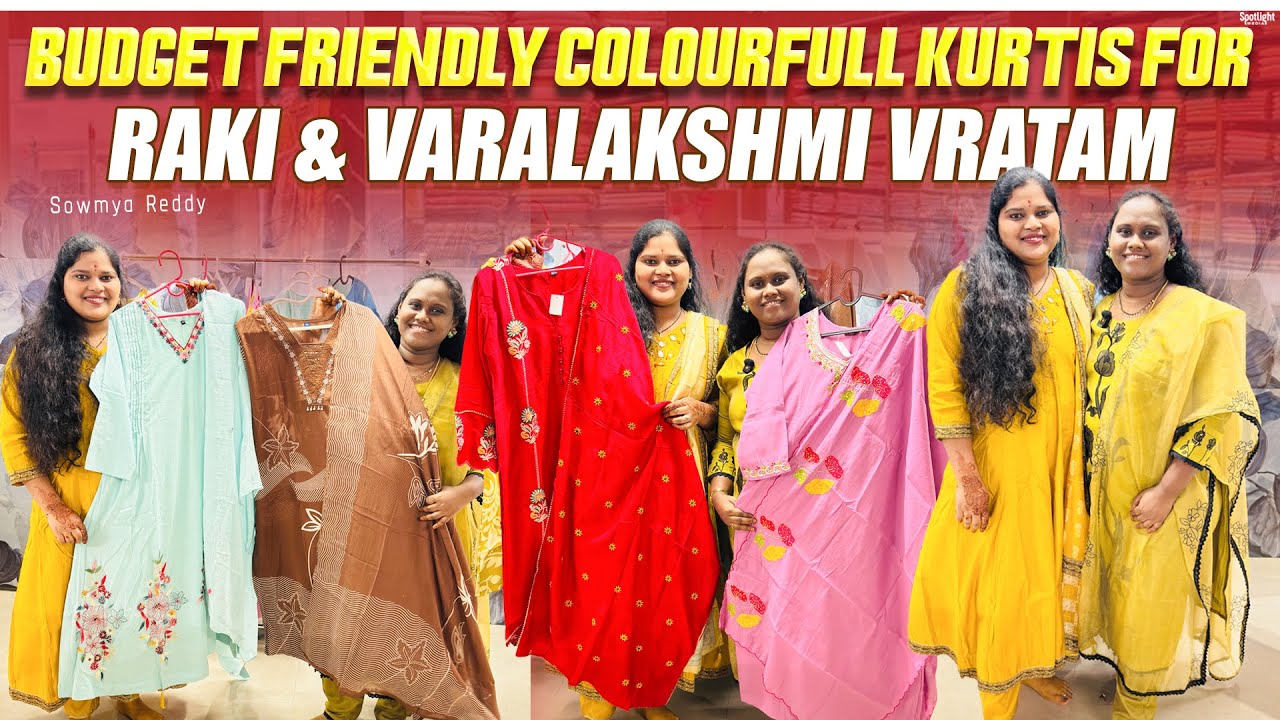 Big Sizes & 3-Piece kurti Collections | The ULTIMATE Budget Rakhi & Sravanamasam dress Haul