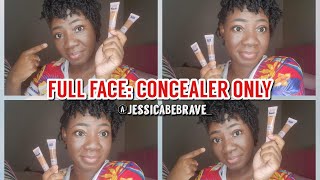 FULL FACE: CONCEALER ONLY ||| AOA STUDIO LIQUID CONCEALER REVIEW ||| SHOP MISS A