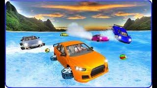 Water Surfing Car Racing 3D ★ Android IOS GamePlay 2017 screenshot 5