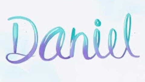Daniel name signature#daniyal name calligraphy