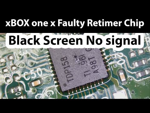 Xbox one x Faulty Retimer HDMI Controller chip - No signal Black screen repair