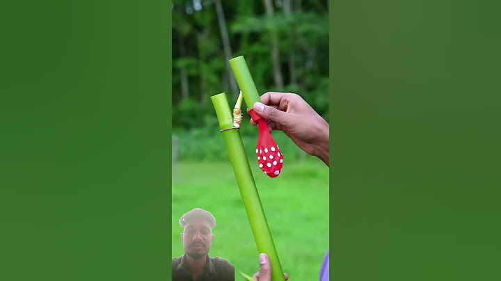 DIY Bamboo Creations with Single Balloone Slingshots #Bamboo #Diy #Slingshots #Bambooart #short