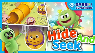 영어동요율동 BEST 인기동요율동  | Gyuri the Superhero 4 | Hide And Seek! | 숨바꼭질! 꼭꼭 숨어라, 머리카락 보일라!