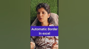 Hindi ya EnglishAutomatic border in Excel 📋🔥💥 #ExcelVali #anjnicomputereducation #excelsolutions