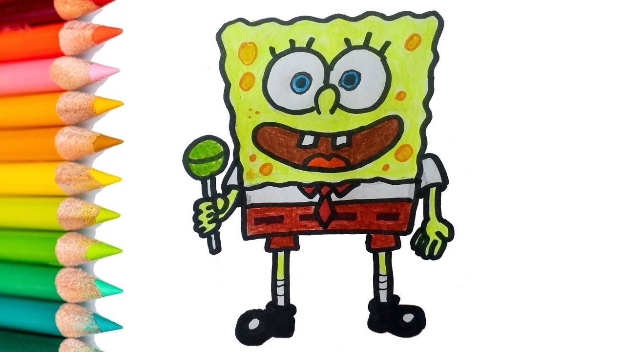 Como Desenhar Os Personagens Do Bob Esponja Passo A Passo Para Criancas