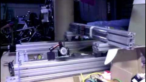 CNC First Movements! Video of X-axis test