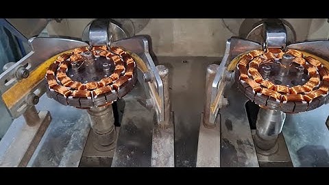 Automatic Ceiling Fan Winding Machine, Operator-Operating 4 Machine CNC alone, WhatsApp 9835633059.