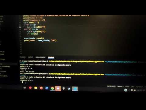 Calculadora de area y promedio en Python - YouTube