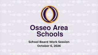School Board Work Session Oct. 6, 2026 Audio Only