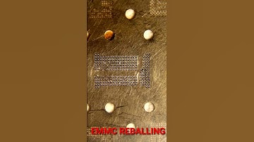 black Pasted eMMC Remove Glue And Reballing