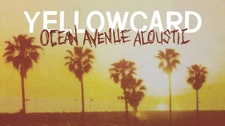 Ocean Avenue Acoustic version - Acoustic performance video thumbnail