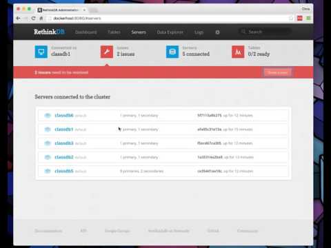 High Availability in Rethinkdb