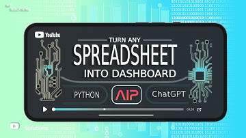 Convert Spreadsheet to Dashboards with Python and A.I.