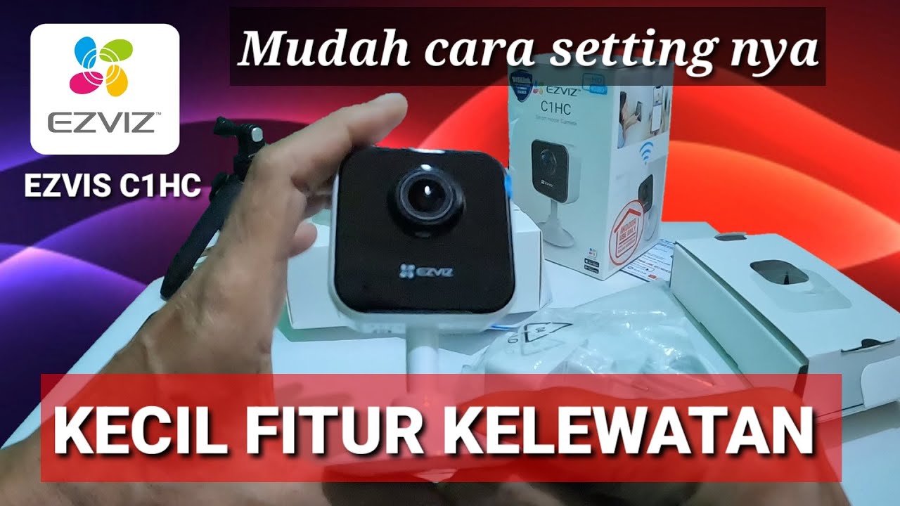 Cara setting Menyambungkan CCTV EZVIS C1HC ke WIFI Pakai HP YouTube