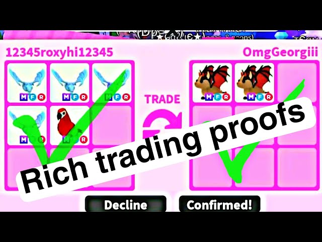 Another Episode of Rich Adopt ME Accepted Trading Proofs 2023