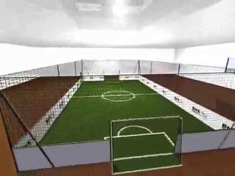 Fabrication Terrains Foot en salle 5Vs5 par CFI-Box - YouTube