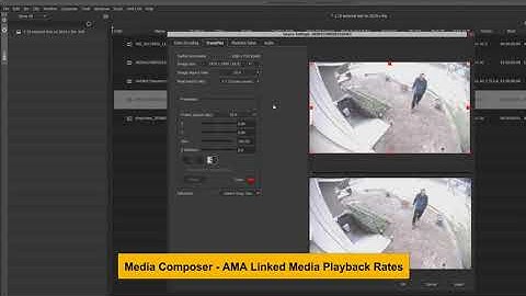 Media Composer - AMA Linked Playback Rates