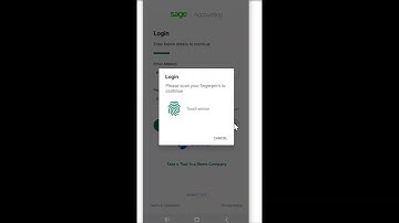 Sage Business Cloud Accounting AME - Setting up Biometric Login on the Mobile App
