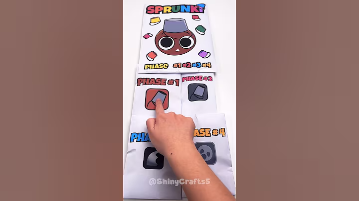 🌈SPRUNKI Brud | ASMR Phase 1vs2vs3vs4 squishy#blindbag #papercraft #sprunkiincredibox #squishy