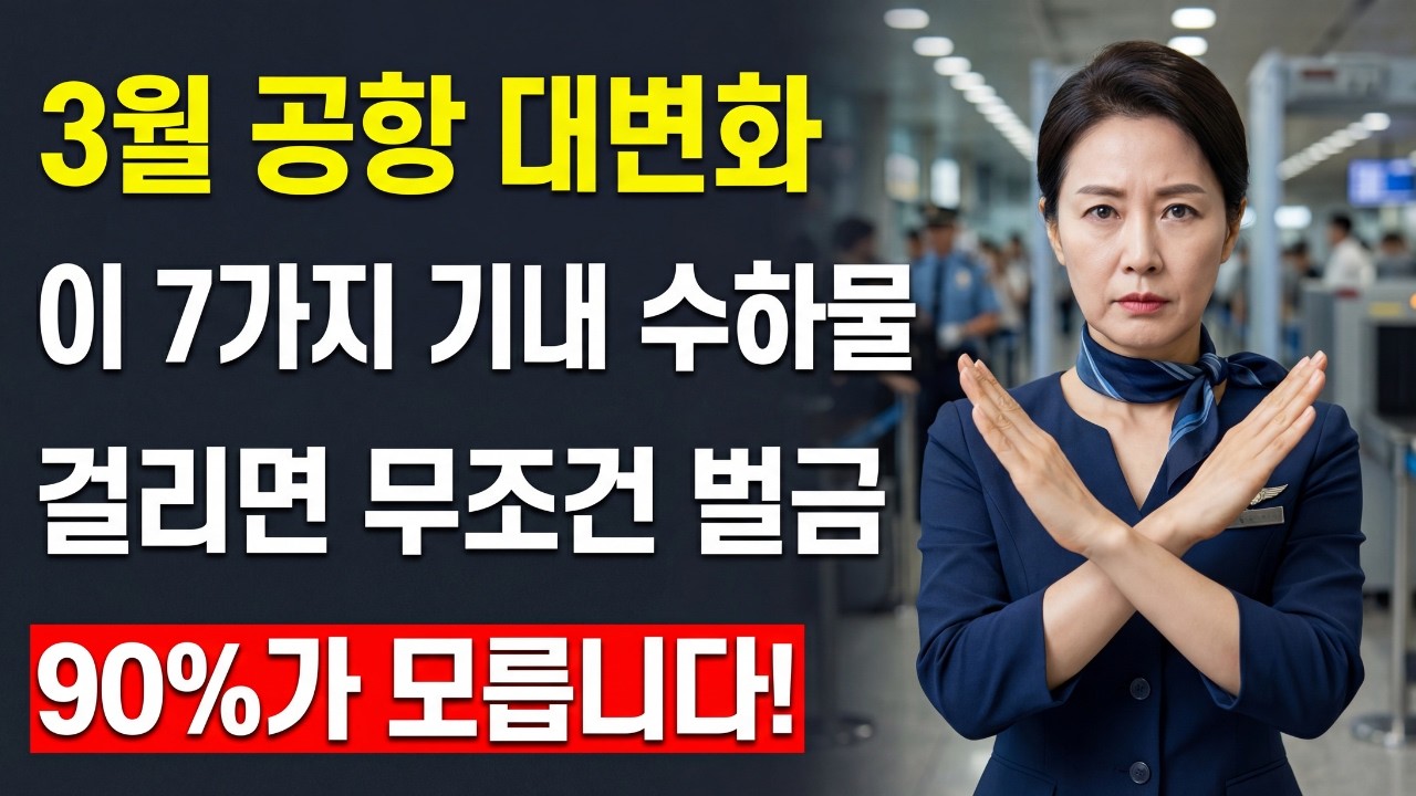 3월 공항 규정 비상! 가방에 있는 