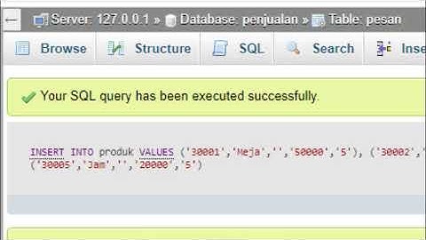 Tutorial membuat database, insert record, dan menampilkan data dari banyak tabel di PHPMyAdmin