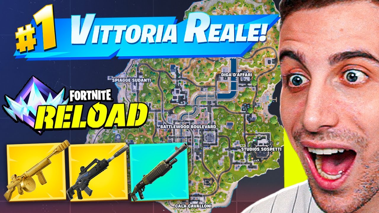 Armi MITICHE ed ESOTICHE in RANKED RELOAD No Build! Fortnite ITA