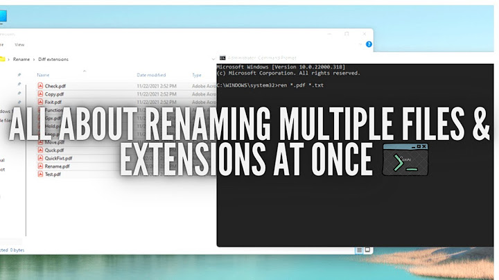 Rename multiple files & extensions at once quickly (+bonus tips)