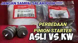 DIFFERENCE BETWEEN ORIGINAL AND KW STARTER PINIONS | BEAT, SCOOPY, SPACY, VARIO STARTER PINIONS |...