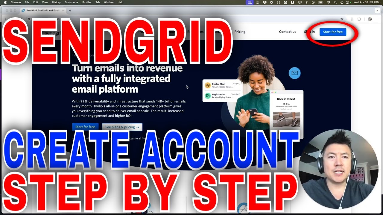 How To Sign Up Create SendGrid Account🔴 - YouTube