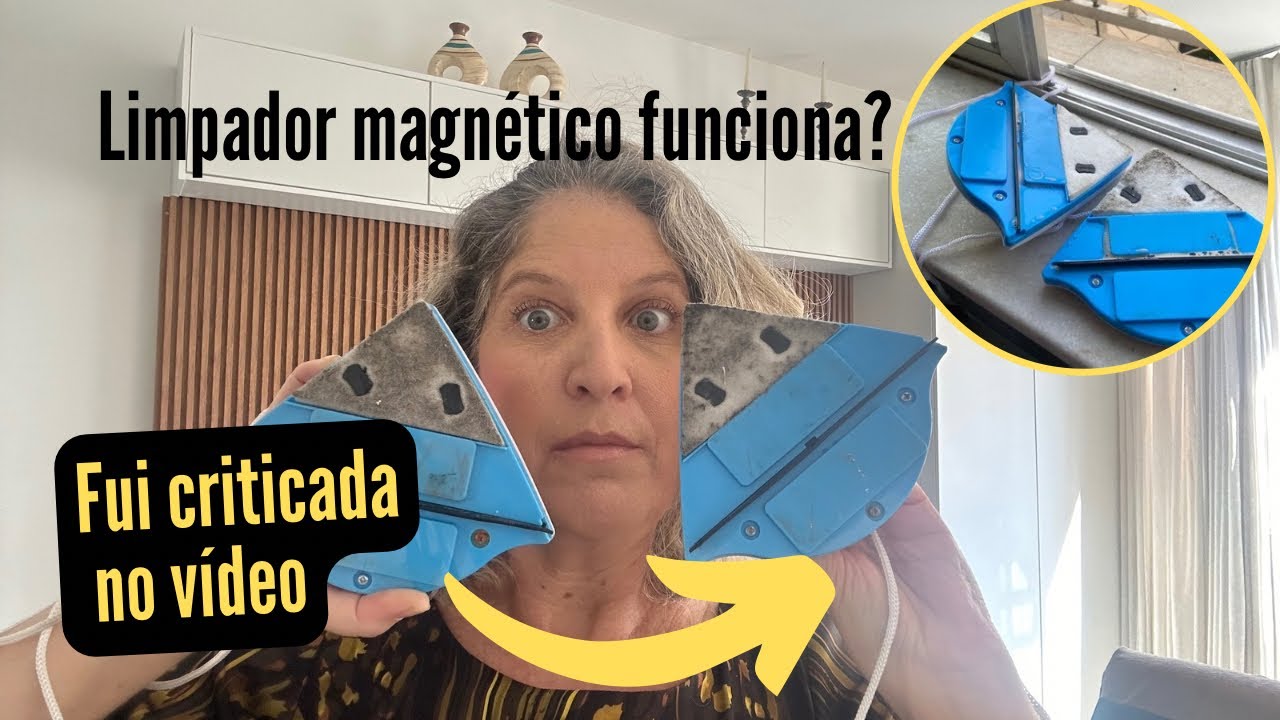 Testei o limpador de vidros magnético da Shopee