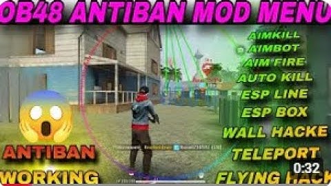 OB48 ANTIBAN MOD MENU  OB48 FF HACK  FREE FIRE MOD MENU  THE KING CHEATS MOD MENU  FF HACK