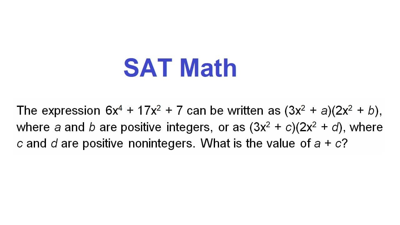 SAT Math - YouTube