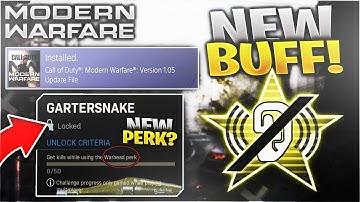 Modern Warfare: Dead Silence BUFF + NEW DLC Perk WARHEAD Coming Soon! (COD MW PS4 1.05 Update)