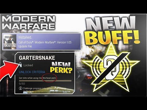 Modern Warfare: Dead Silence BUFF + NEW DLC Perk WARHEAD Coming Soon! (COD MW PS4 1.05 Update)