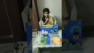 my child make project model of landform of the earth 🌎🌎#landform