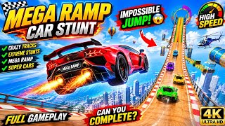 Mega Ramp Car Stunt 😱 Impossible Jumps & Crazy Tracks | Extreme Car Game Gameplay screenshot 3