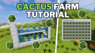 THE BEST cactus farm in minecraft. JAVA (1.20)