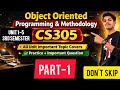 OOPM RGPV  Unit-Wise CS-305 Most IMP Topics (Part-1) 5 Years PYQ Analysis || RGPV &amp; AKTU Exams