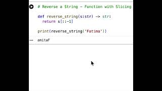 Python Program to Reverse a String - Function with Slicing