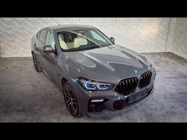 BMW X6 40d M Sport, Fully equipped, in Dravitgrey metallic Walkaround 4K HDR
