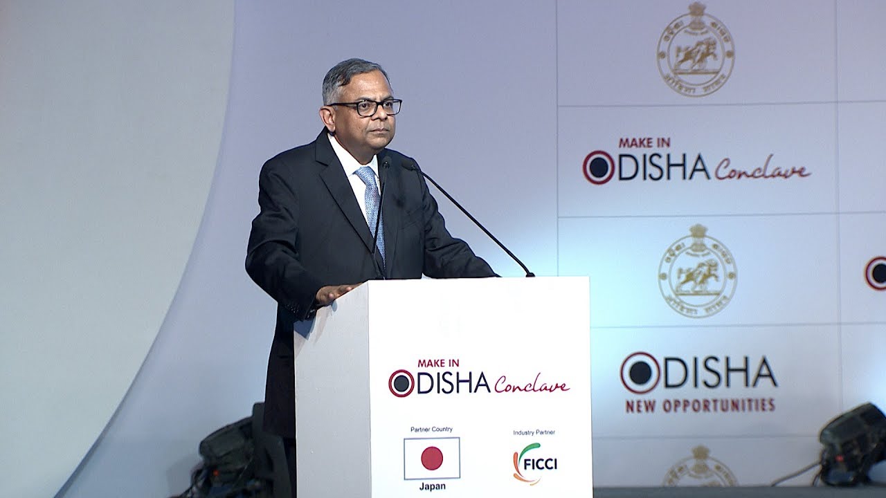 Tata Sons Chairman   Natarajan Chandrasekaran  Make In Odisha Conclave 2018   Speech
