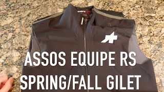 Assos Equipe RS Spring and Fall Aero Gilet - YouTube