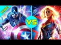Worthy Captain Amarica Vs Captain Marvel Death Battle [ Explained In Hindi ]