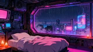 Midnight Neon Escape 🌙 Soft Lofi Music & Futuristic Skyline Glow ✨ screenshot 4