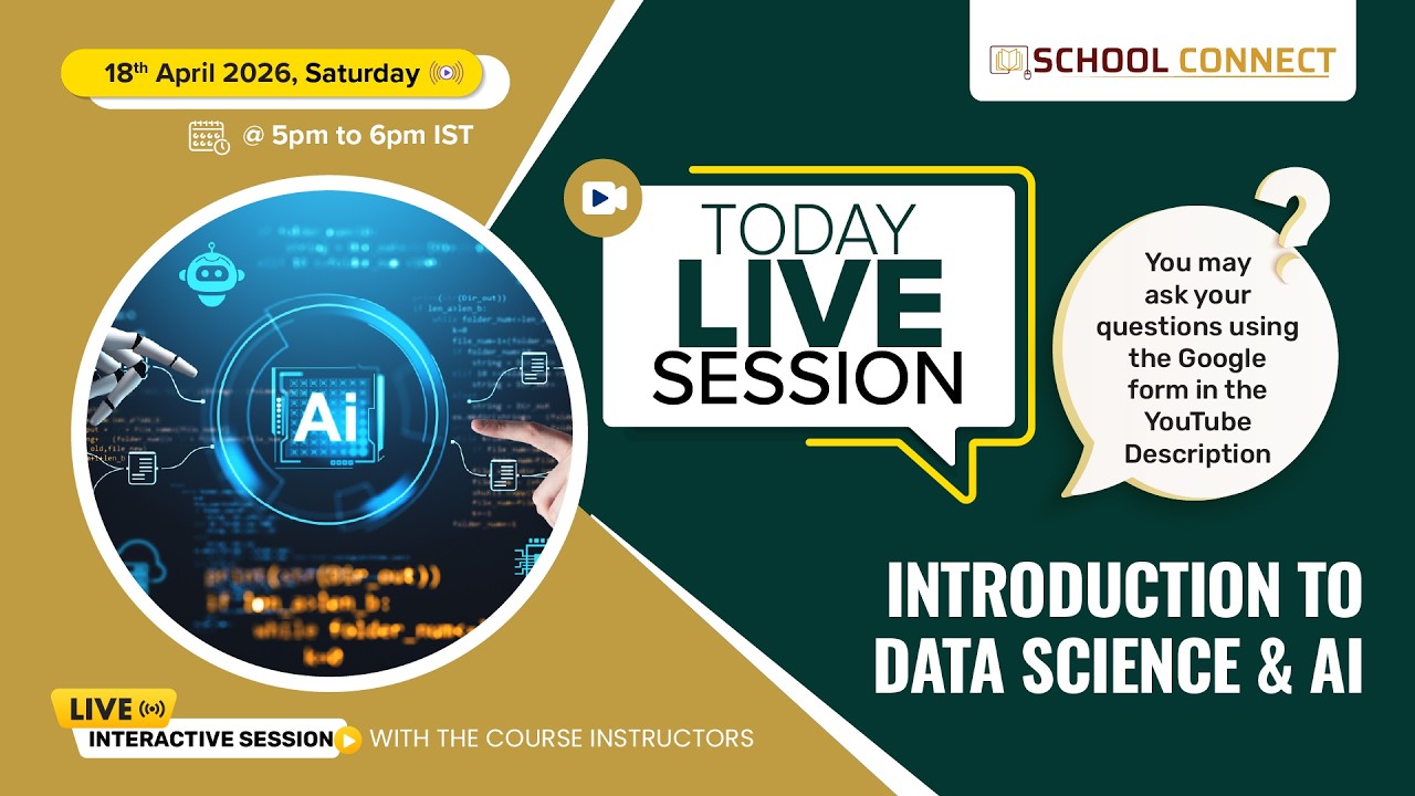 Introduction to Data Science & AI - 18 April 2026 - YouTube