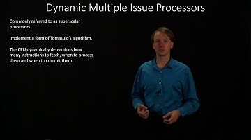 3.  Dynamic Multiple Issue Processors