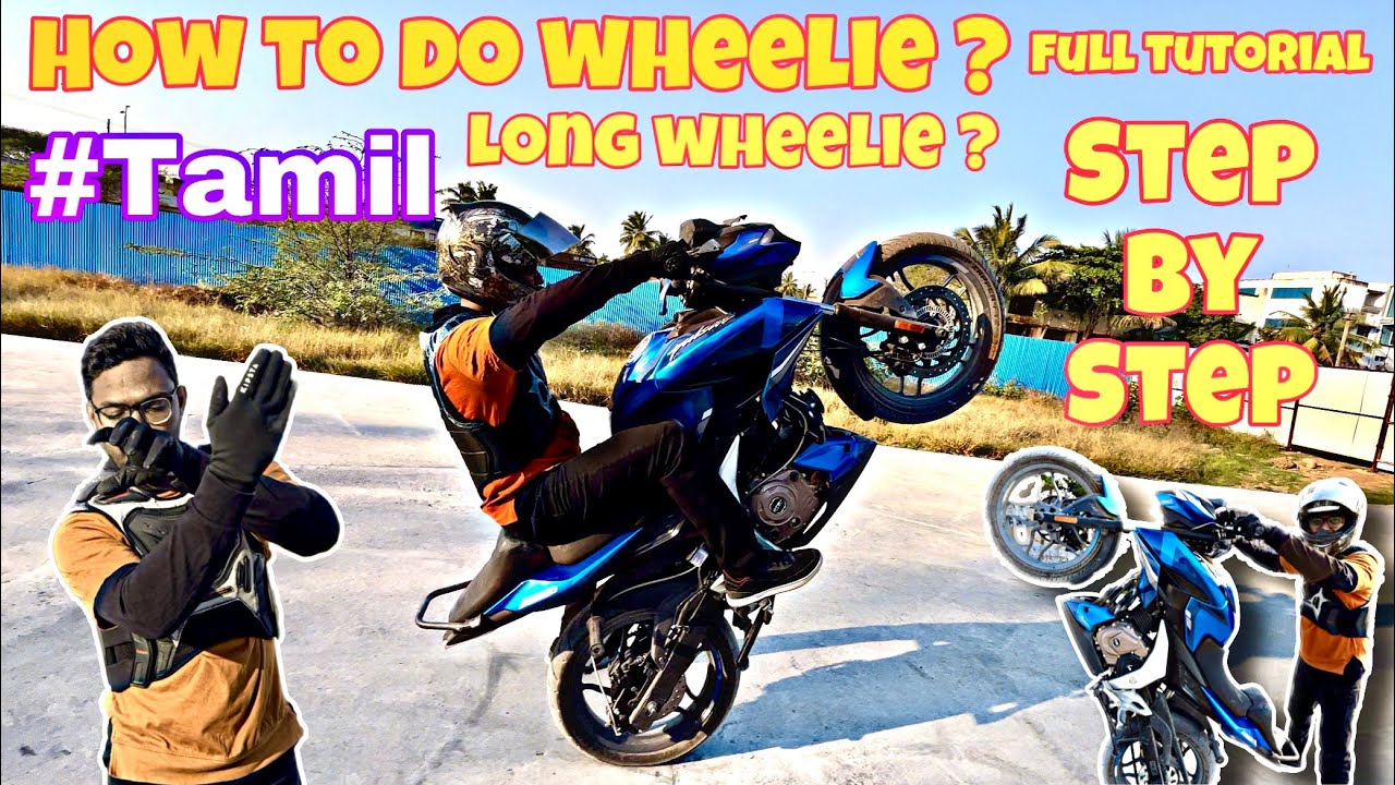 How To Do Wheelie Full Tutorial (step by step) damboy tamil pulsar 