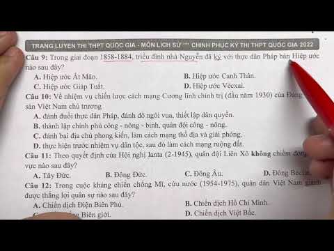 GIẢI ĐỀ THI THỬ LỊCH SỬ THPTQG 2022 – SỞ GD&ĐT CÀ MAU #HOT