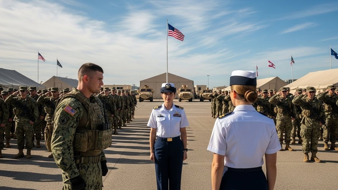 Морской пехотинец из подразделения SEAL в шутку спросил её о звании, после чего вся база отдала е...